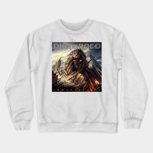 Immortalized -Disturbed Crewneck Sweatshirt by Lula Pencil Art